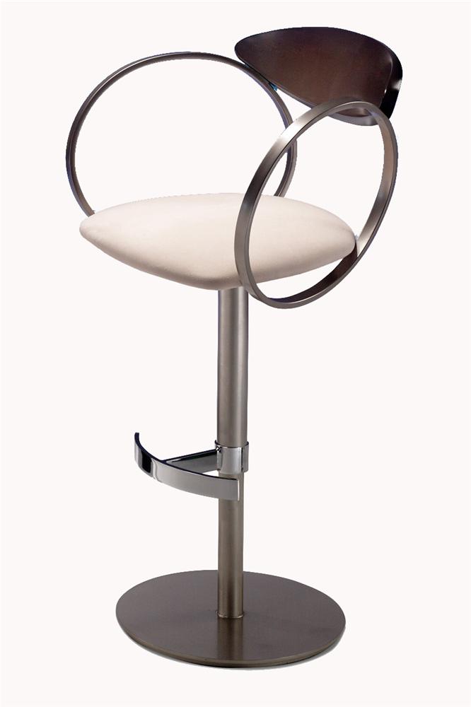 Elite Modern Eclipse Swivel Bar Stool with Hydraulic Adjustment